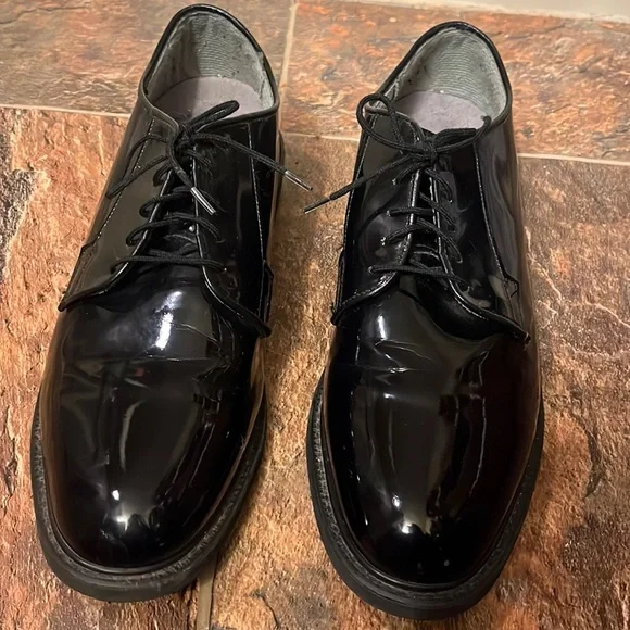 Bates Shoes Bates Mens High Gloss Durashocks Work Formal Dress